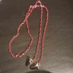 Dark Pink Face Mask Holder Chain